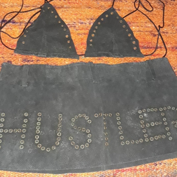 Hustler Hollywood Dresses & Skirts - Leather Hustler Outfit